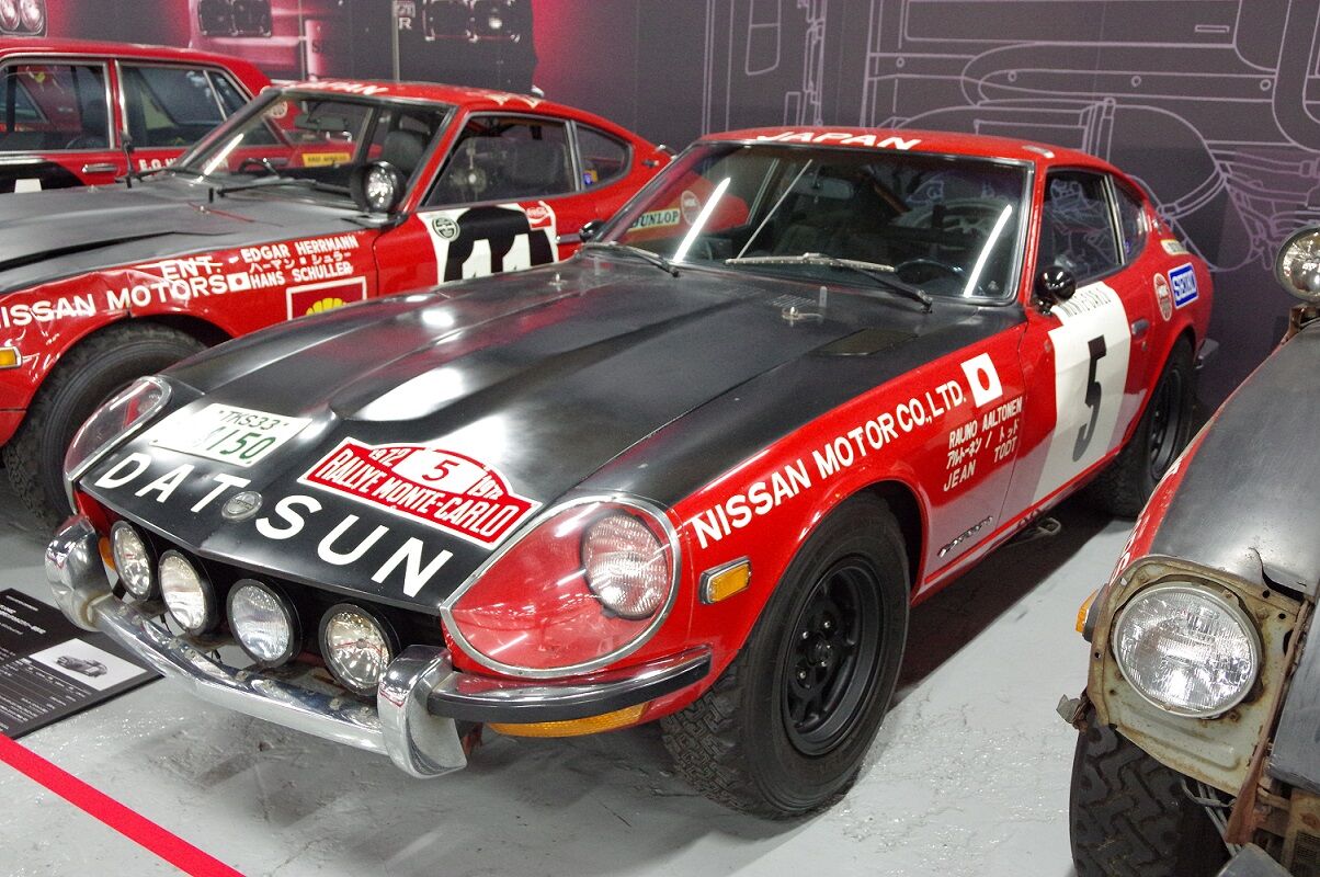 日産座間ヘリテージコレクション ラリー車 クロダイ メジナ釣り 自転車 クルマ