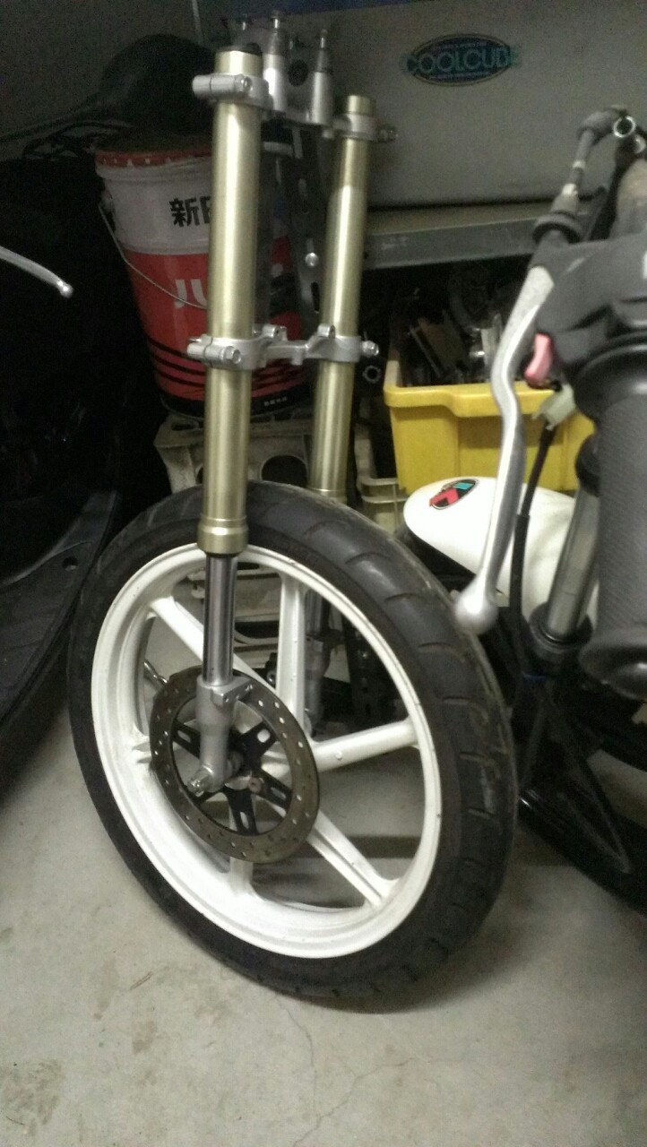 KSR50 フロントフォーク　ジャンク KSR50 フロントフォークジャンク