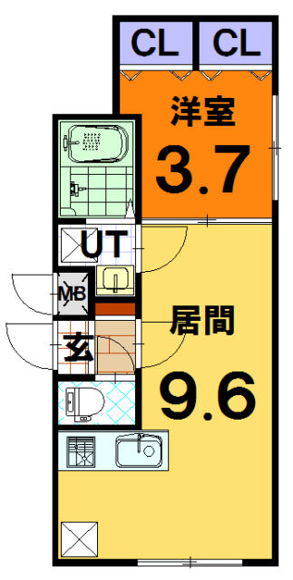 ヴィヴレN33 2号室