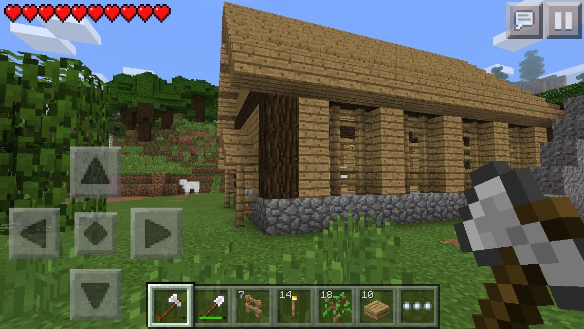 マインクラフトpe建築大好き 羊小屋つくる サバイバル