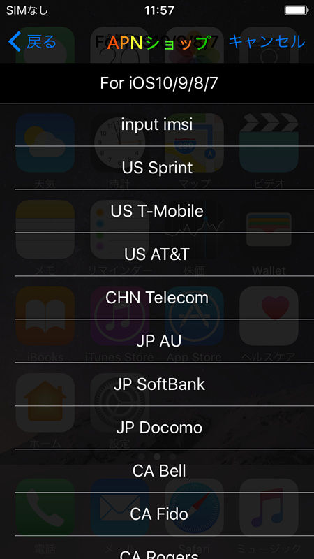 R-SIM 10+ SIMロック解除 アダプタ設定方法 : APNショップ