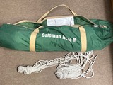 (4) Colemanのタープと固定ロープ