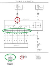 (2) アクセサリメータ配線図