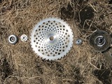 チップソーの組み付け