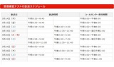 スケジュール