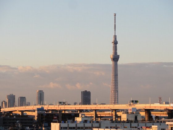 夕映えのツカイツリー