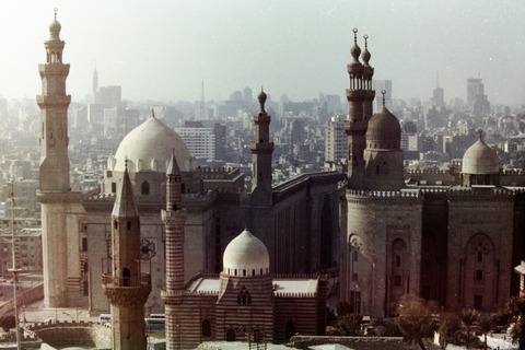 エジプト、カイロのサラディーン城塞からの市街地の眺め