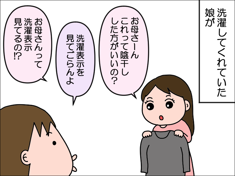 洗濯表示で盛り上がった : 絵日記でございます。 Powered by 