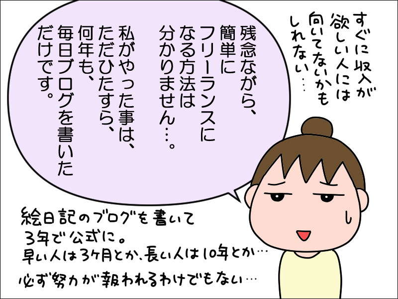 フリーランスになるまで 絵日記でございます Powered By ライブドアブログ