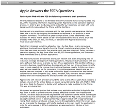 Apple Answers the FCC’s Questions