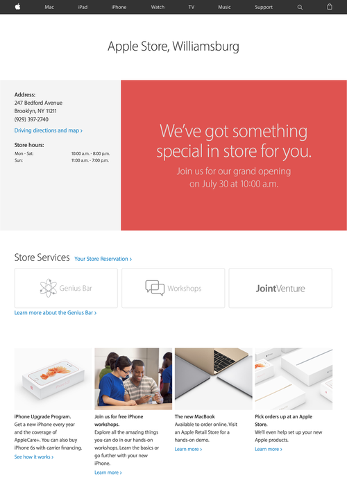 Williamsburg - Apple Store - Apple (20160730)