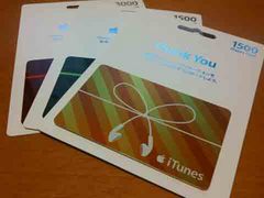iTunesギフトカード 1500/3000円