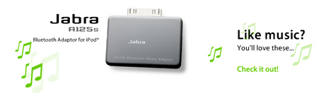 Jabra A125s Bluetooth Adapter for iPod