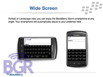 BlackBerry Storm 9500 and 9530