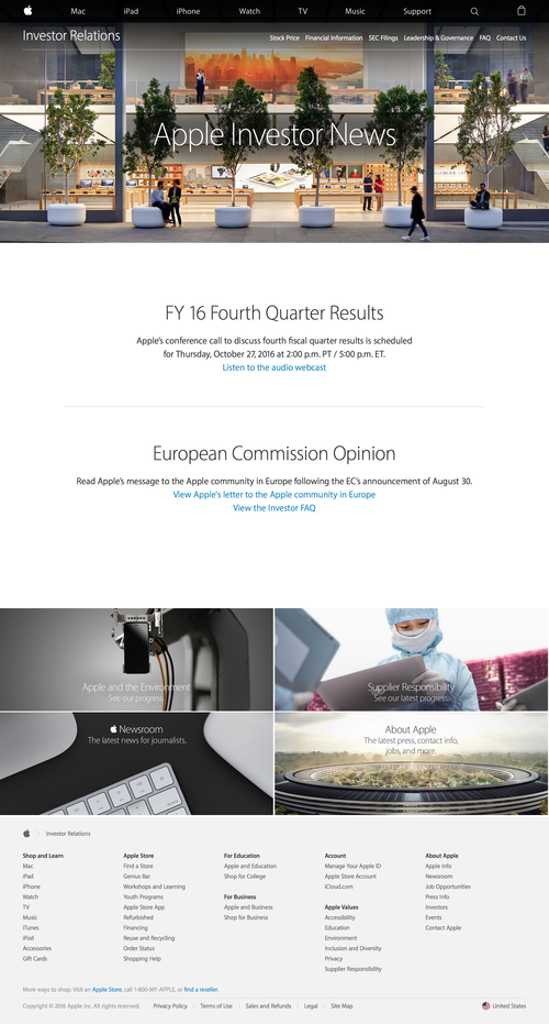Investor Relations - Apple (20160927)