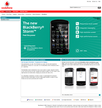 BlackBerry Storm 9500 Vodafone UK