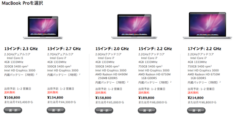 �ޥå��֥å��ץ� - MacBook Pro - Apple Store (Japan)