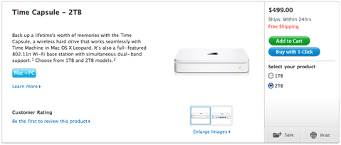 Time Capsule - 2TB (MB996LL/A)