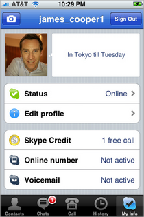 Skype for iPhone Screen Shot 05