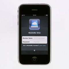 MobileMe iDisk app for iPhone and iPod touch