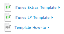 iTunes Extras Template/iTunes LP Template