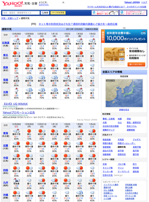 ����ŷ�� - Yahoo!ŷ�����ҳ� (20131228)