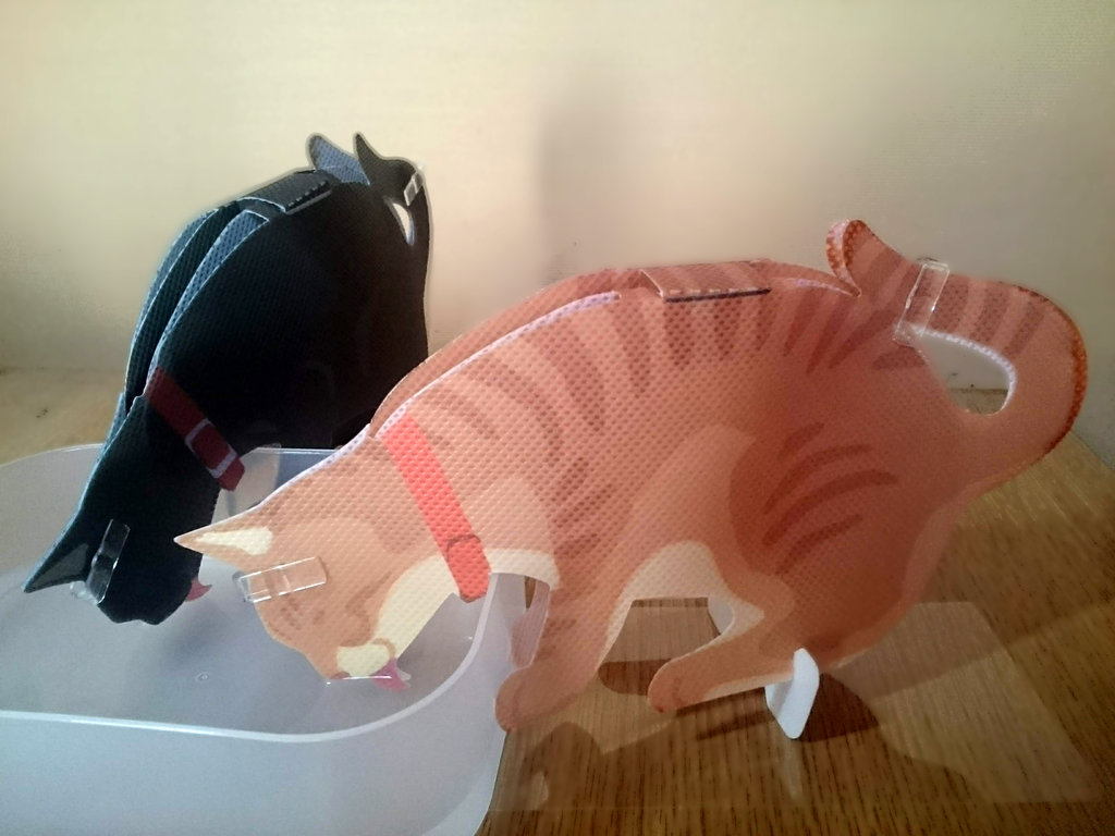 ニトリの 電気を使わない自然気化式ペーパー加湿器 うるおい子猫 りんご便り ニトリの 電気を使わない自然気化式ペーパー加湿器 うるおい子猫 りんご便り