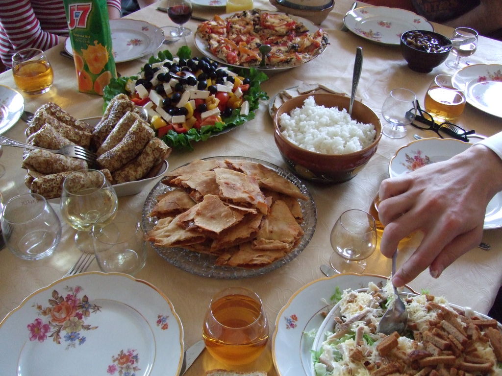 ロシア便り ホームパーティ I Make Mommy Smile