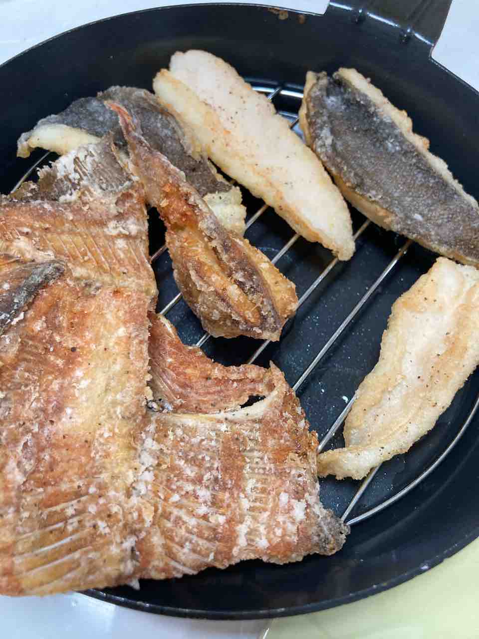 釣ったカレイで唐揚げ 昼夜逆転生活日記
