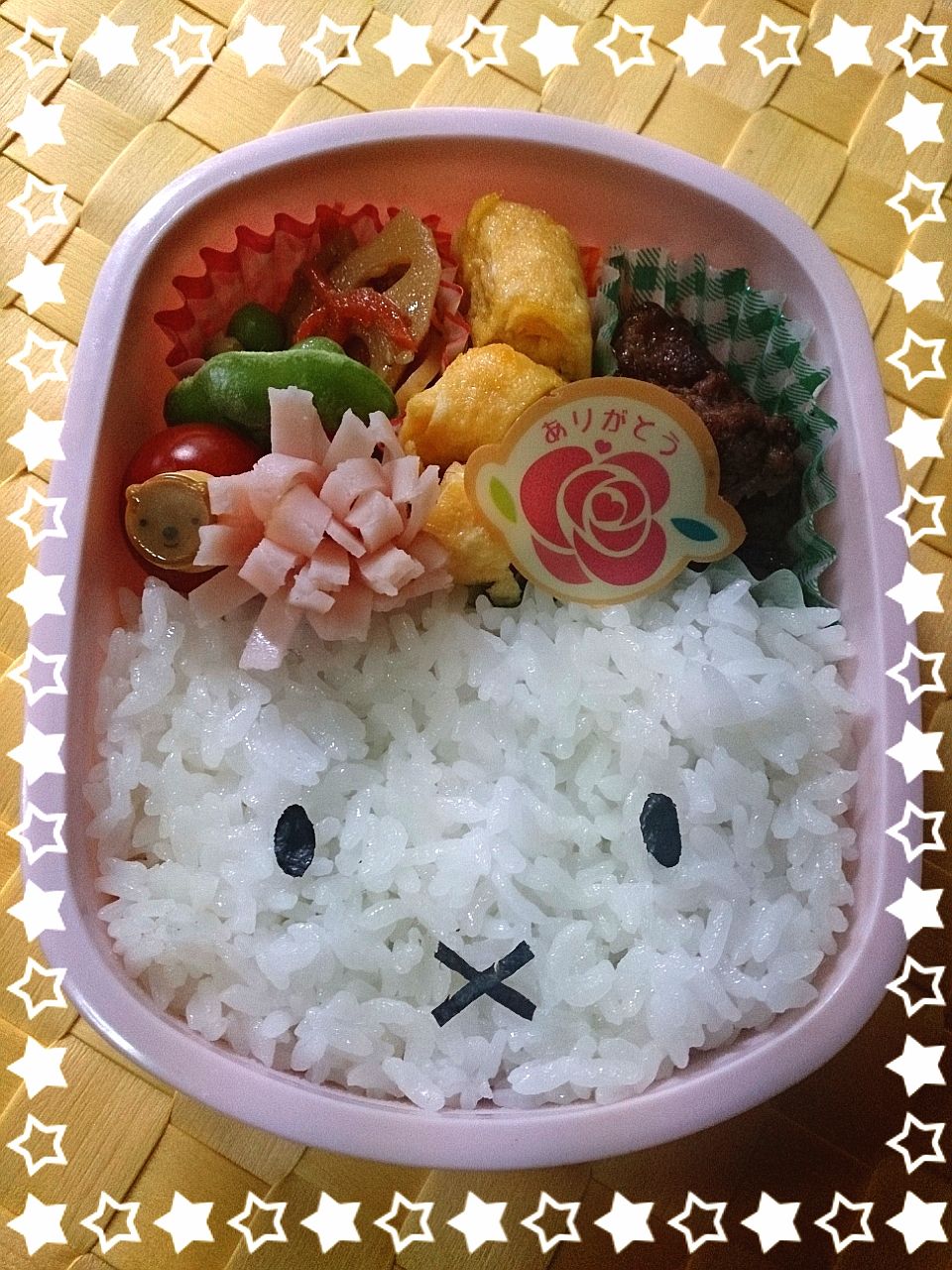 キャラ弁画像 なんちゃってミッフィー弁当 Ako S Voice キャラ弁画像 なんちゃってミッフィー弁当 Ako S Voice