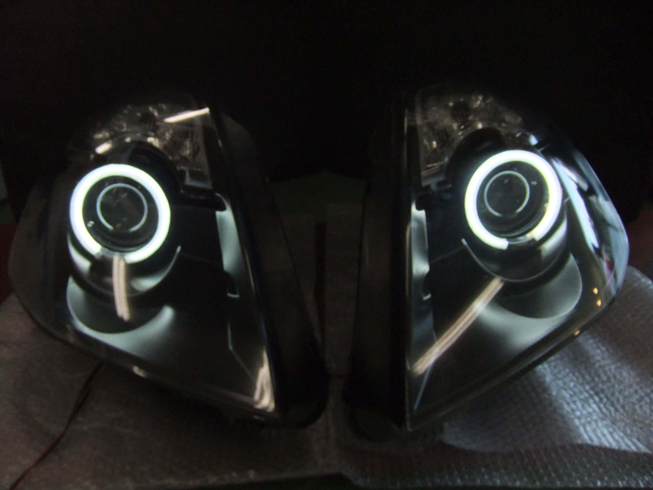 Z33前期　CCFLリング加工ヘッドライト　＃②　送料無料 日産 Ｚ33 ヘッドライト 加工 イカリング｜グーネットピット