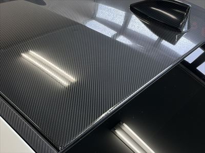 ルーフPPF施工後【ダイノブラックカーボングロス】 (5)400