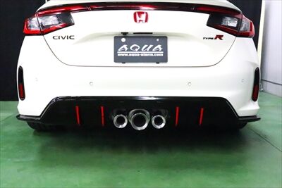 波平ユーロR　シビックオレンジラインセット ホンダ新型シビック／タイプRをカスタム！純正パーツが充実の