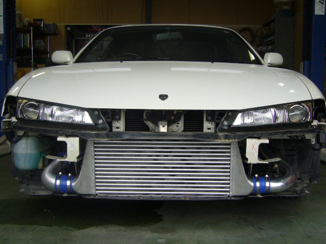 S14シルビア前置きインタークーラー取付 : AQUA日記