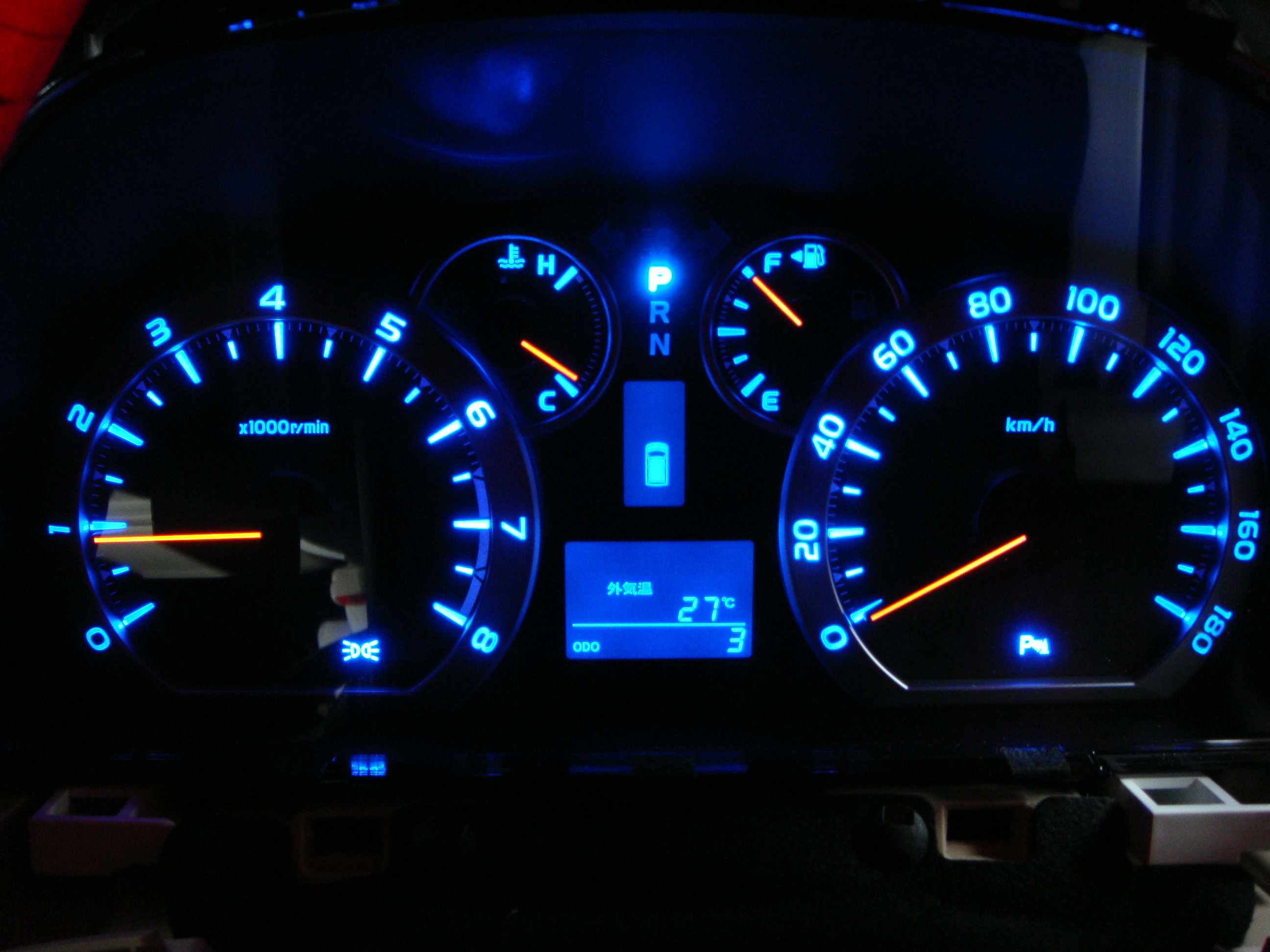 ヴェルファイア メーター青ｌｅｄに交換 Aqua日記