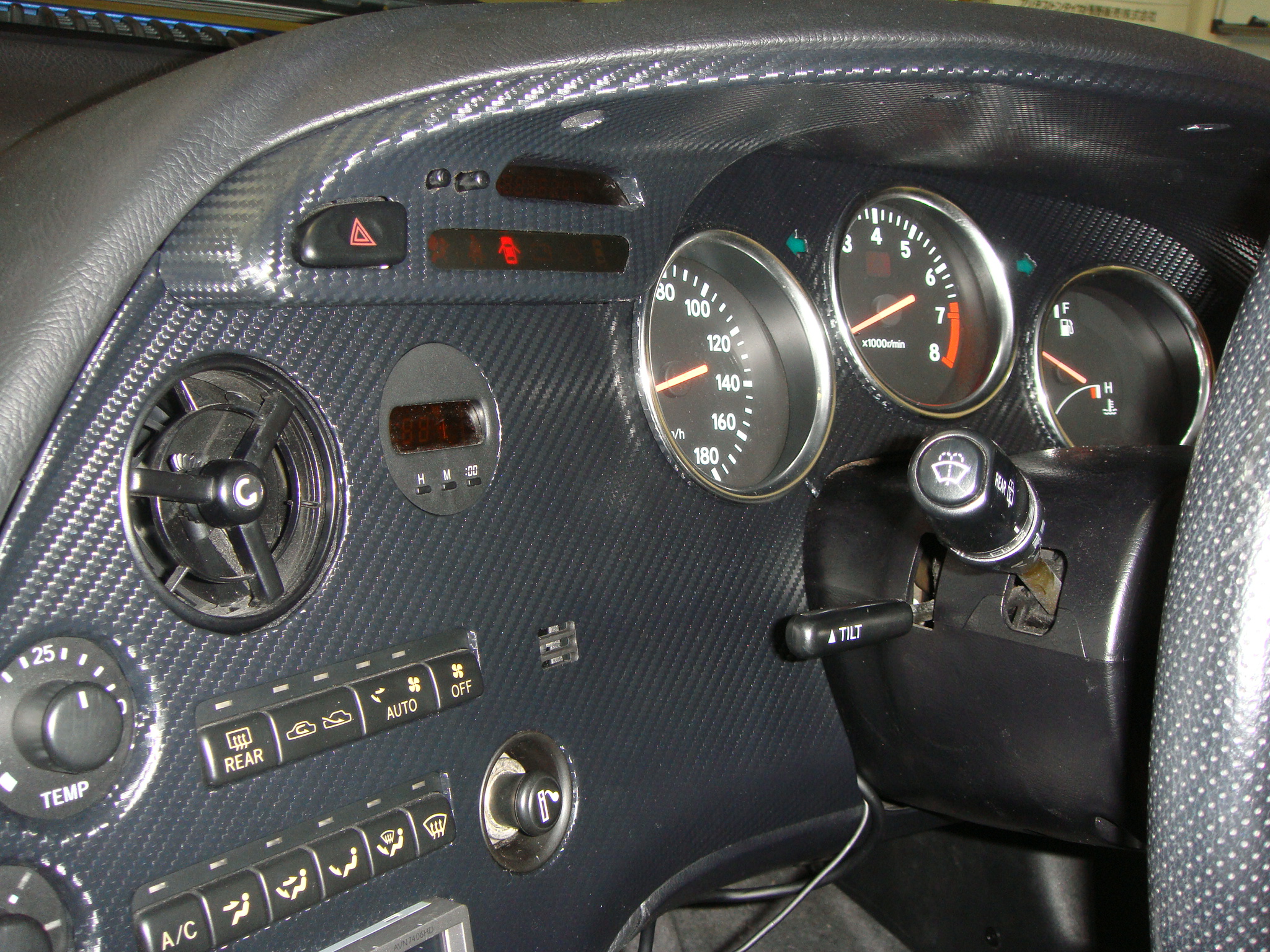 JZA80スープラ 後期型 ドライカーボン センターメーターパネル