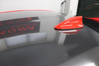 ルーフPPF施工後(ダイノブラックカーボングロス) (7)400