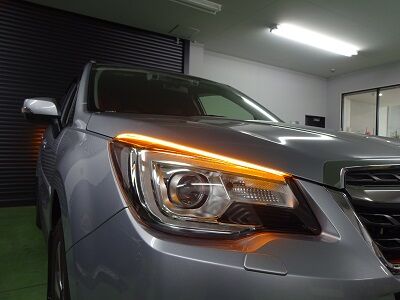 フォレスター　東京都　シーケンシャルウインカー　オレンジ