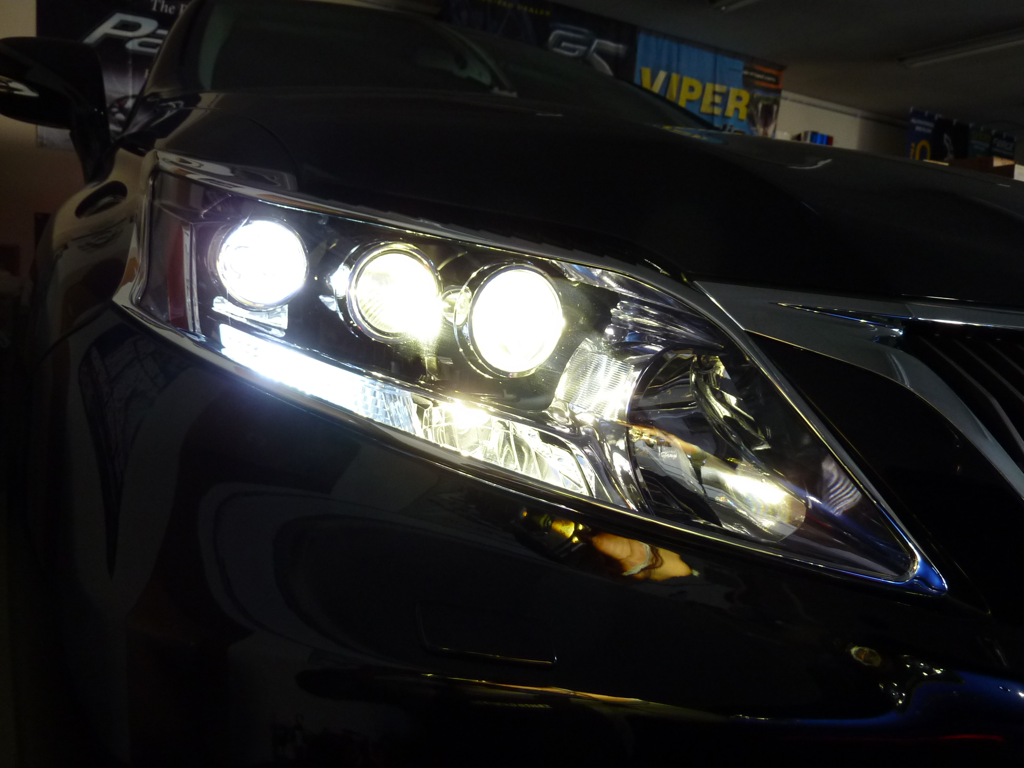 レクサス RX 450h LEDヘッドライト 純正加工 前期ベース 増設6連白色高 