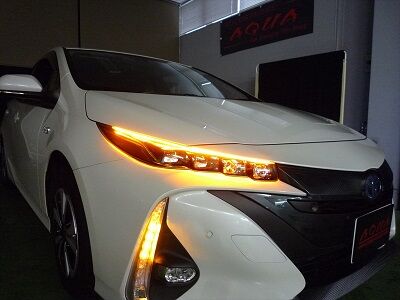 プリウスphv シーケンシャルウインカーled取付 Aqua日記