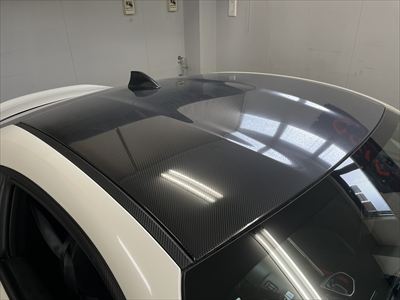ルーフPPF施工後【ダイノブラックカーボングロス】 (8)400