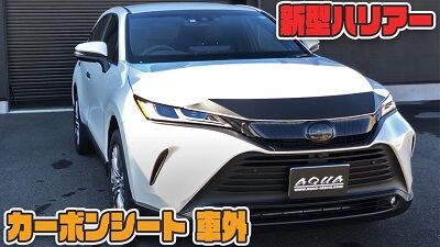新型ハリアー　カット済み車外カーボンシート
