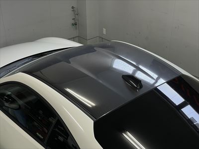 ルーフPPF施工後【ダイノブラックカーボングロス】 (3)400