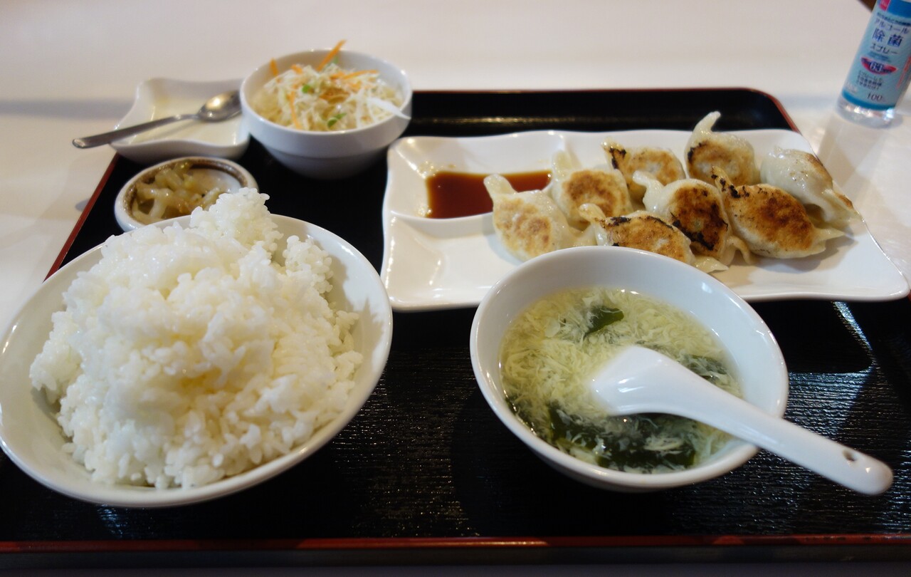 南区川沿 中華料理 山東飯店 さんで焼餃子定食 モチモチの皮の食感がとてもよい Rubis Life