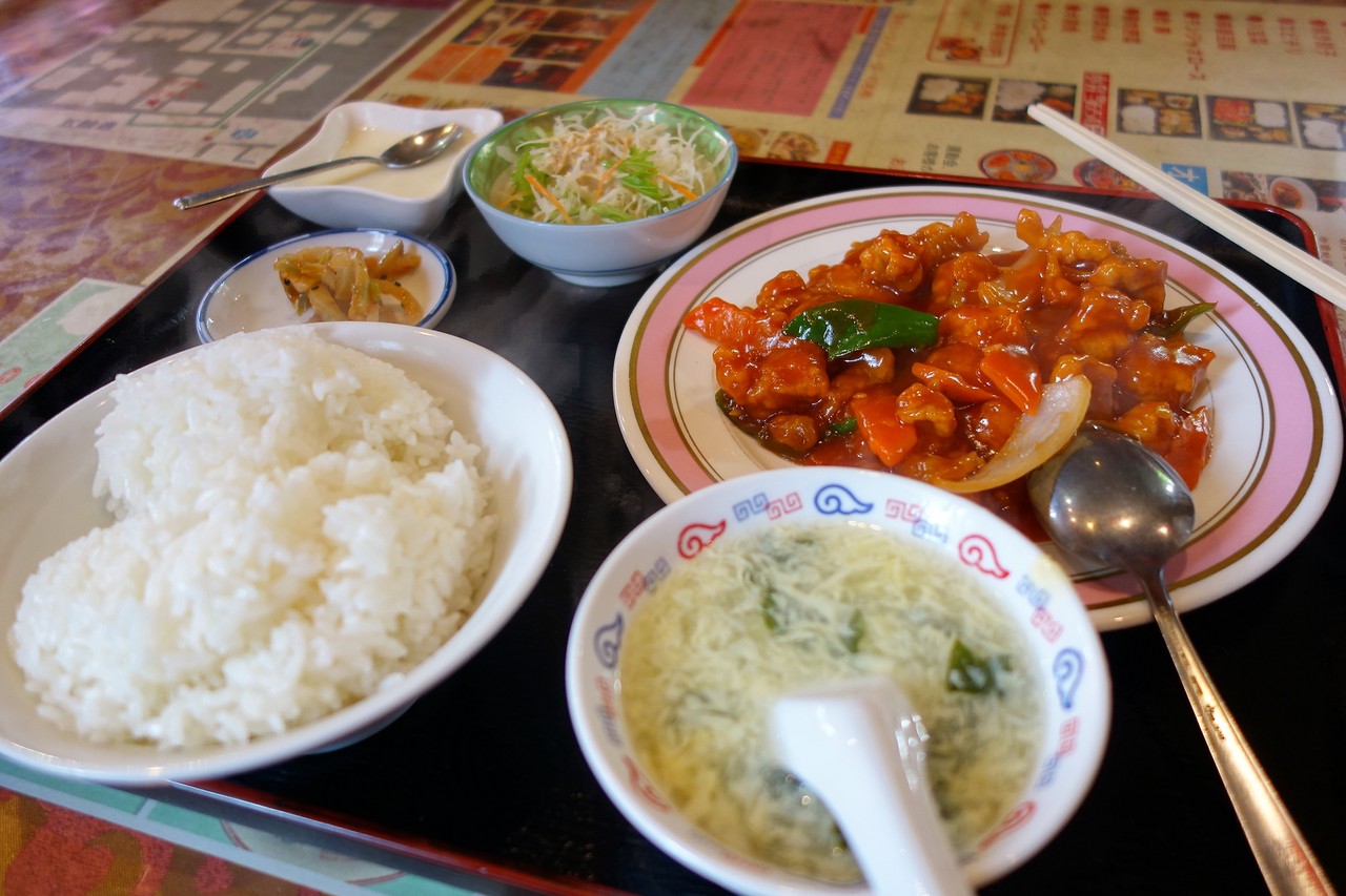 川沿 中国料理 山東飯店 さんで酢豚定食 どちらかというとケチャップ多め Rubis Life