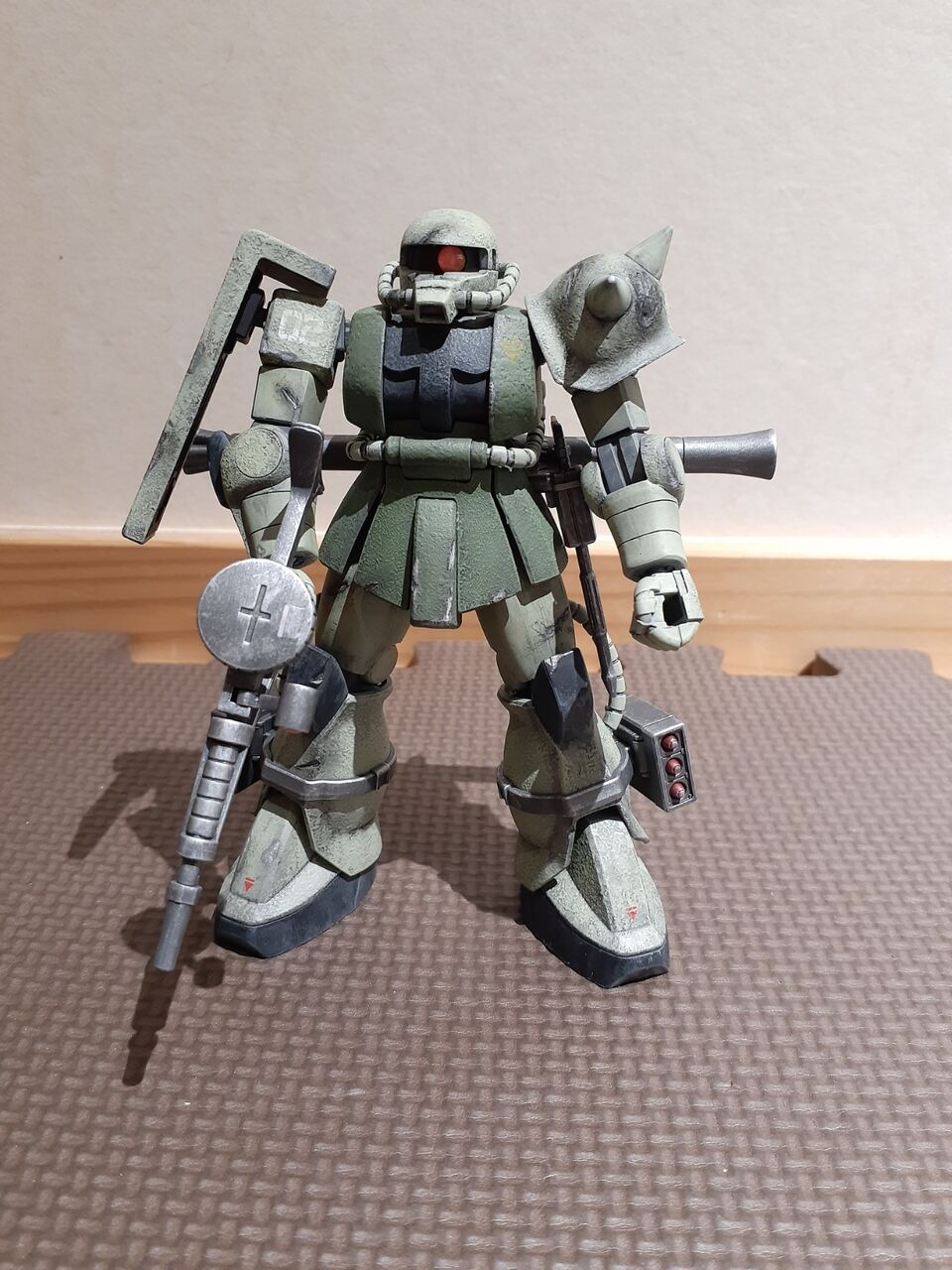 製作済みガンプラ紹介 Ms 06量産型ザク 爆釣 Aqua Japan