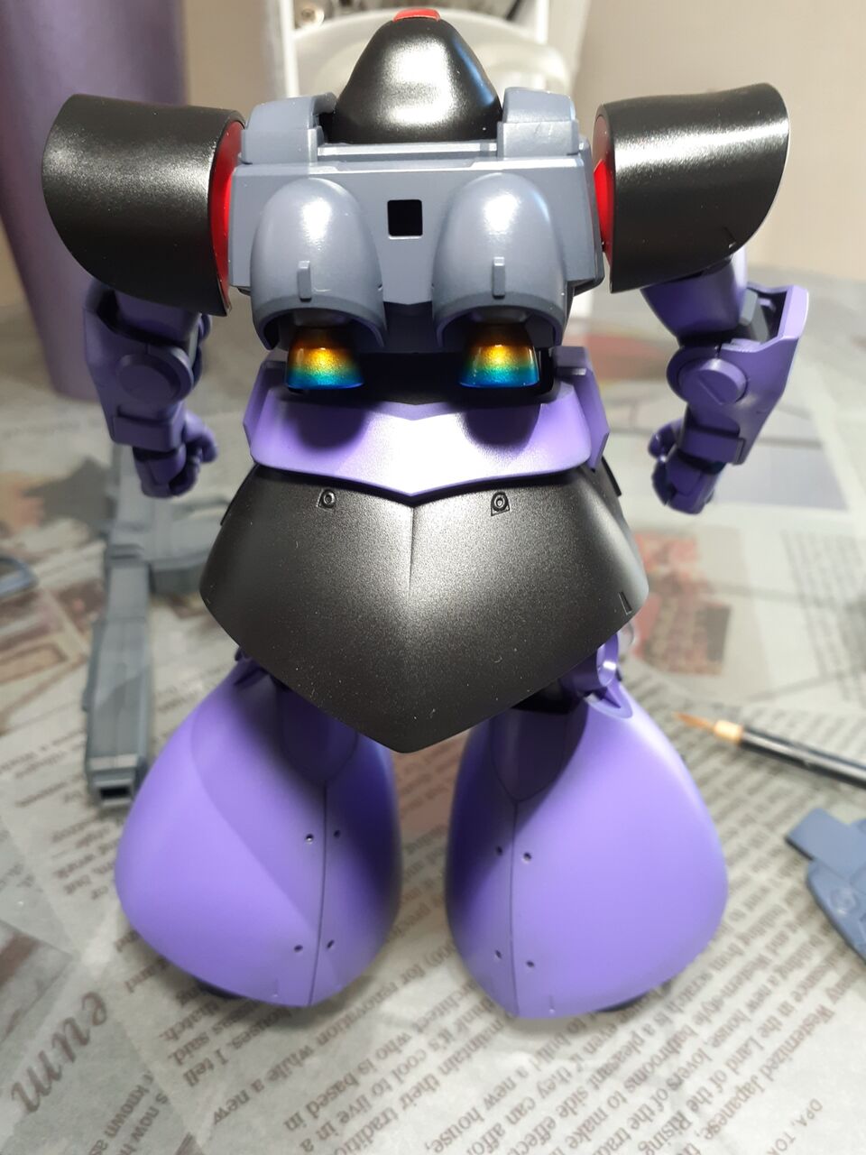 HGリックドム、グラデ塗装、改修完成品 ガンプラ筆塗り】HG「シャア専用リックドム」＆㊙︎グラデーション塗装