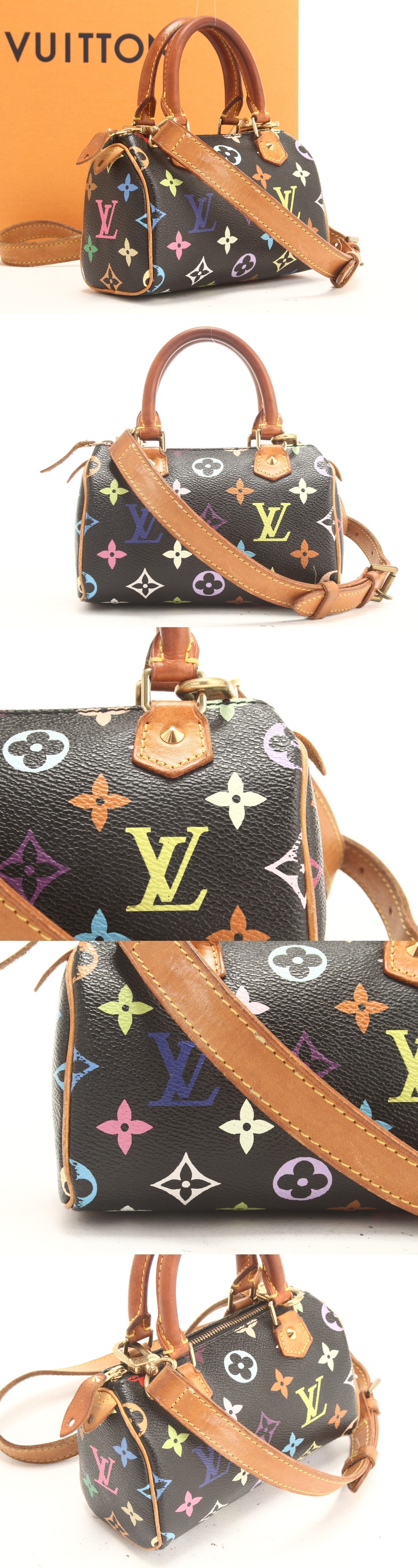 1円 ルイヴィトン モノグラム マルチカラー・キャンバス×レザー