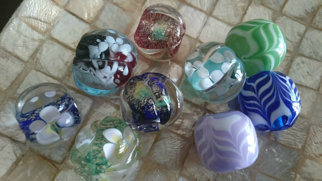 とんぼ玉 また少し進化 彡 Verre Bois ガラスの森