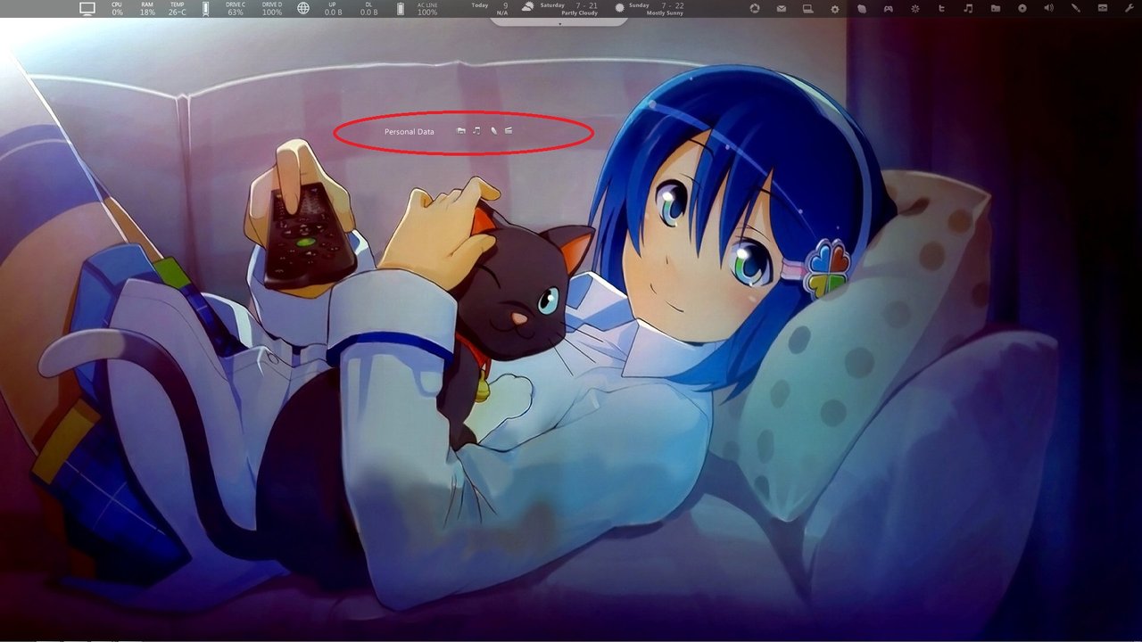Rainmeter アイコンの表示位置を調整する その2 Narcissus Rainmeter アイコンの表示位置を調整する その2 Narcissus